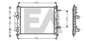 ElectroAuto 31R25109 - RADIADOR->APLICACION ORIGINAL FIAT