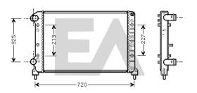 ElectroAuto 31R25110 - RADIADOR->APLICACION ORIGINAL FIAT