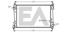  31R25141 - RADIADOR->APLICACION ORIGINAL FIAT