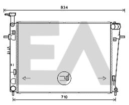 ElectroAuto 31R28104 - RADIADOR->APLICACION ORIGINAL HYUND