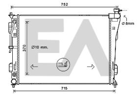 ElectroAuto 31R28108 - RADIADOR->APLICACION ORIGINAL HYUND