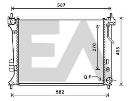 ElectroAuto 31R28109 - RADIADOR->APLICACION ORIGINAL HYUND