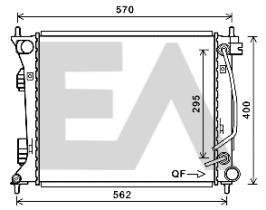 ElectroAuto 31R28110 - RADIADOR->APLICACION ORIGINAL HYUND