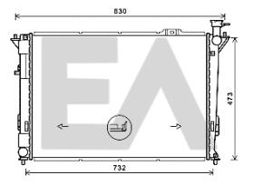 ElectroAuto 31R28111 - RADIADOR->APLICACION ORIGINAL HYUND