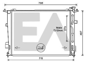 ElectroAuto 31R28113 - RADIADOR->APLICACION ORIGINAL HYUND