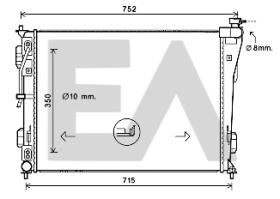 ElectroAuto 31R28114 - RADIADOR->APLICACION ORIGINAL HYUND