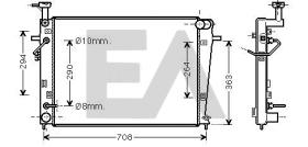 ElectroAuto 31R28118 - RADIADOR->APLICACION ORIGINAL HYUND