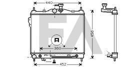 ElectroAuto 31R28129 - RADIADOR->APLICACION ORIGINAL HYUND