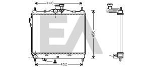 ElectroAuto 31R28130 - RADIADOR->APLICACION ORIGINAL HYUND