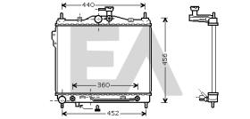 ElectroAuto 31R28131 - RADIADOR->APLICACION ORIGINAL HYUND