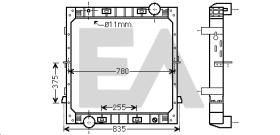 ElectroAuto 31R30040 - RADIADOR->APLICACION ORIGINAL IVECO