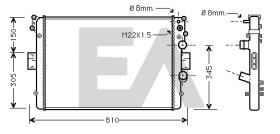 ElectroAuto 31R30045 - RADIADOR->APLICACION ORIGINAL IVECO