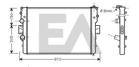 ElectroAuto 31R30050 - RADIADOR AGUA IVECO