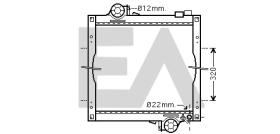 ElectroAuto 31R32007 - RADIADOR AGUA JOHN DEERE