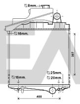 ElectroAuto 31R32012 - RADIADOR AGUA JOHN DEERE