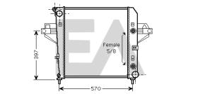 ElectroAuto 31R33015 - RADIADOR->APLICACION ORIGINAL JEEP