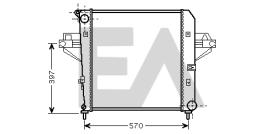 ElectroAuto 31R33017 - RADIADOR->APLICACION ORIGINAL JEEP