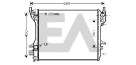 ElectroAuto 31R35002 - RADIADOR->APLICACION ORIGINAL JAGUA