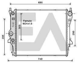 ElectroAuto 31R35005 - RADIADOR->APLICACION ORIGINAL DAIML