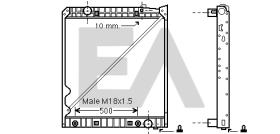  31R45060 - RADIADOR AGUA MERCEDES BENZ