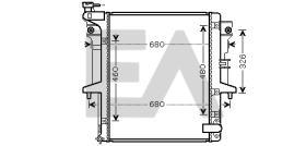 ElectroAuto 31R51105 - RADIADOR->APLICACION ORIGINAL MITSU