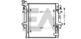 ElectroAuto 31R51106 - RADIADOR->APLICACION ORIGINAL MITSU