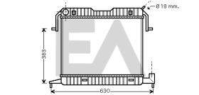 ElectroAuto 31R54067 - RADIADOR->APLICACION ORIGINAL OPEL