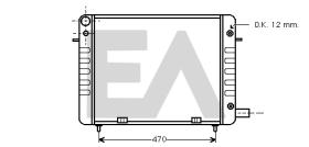 ElectroAuto 31R54069 - RADIADOR->APLICACION ORIGINAL OPEL