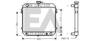 ElectroAuto 31R54070 - RADIADOR->APLICACION ORIGINAL OPEL