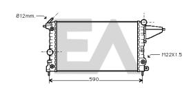 ElectroAuto 31R54073 - RADIADOR->APLICACION ORIGINAL OPEL