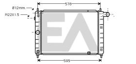 ElectroAuto 31R54074 - RADIADOR->APLICACION ORIGINAL OPEL