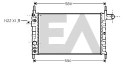 ElectroAuto 31R54085 - RADIADOR->APLICACION ORIGINAL OPEL