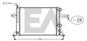 ElectroAuto 31R54100 - RADIADOR->APLICACION ORIGINAL OPEL