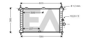 ElectroAuto 31R54102 - RADIADOR->APLICACION ORIGINAL OPEL