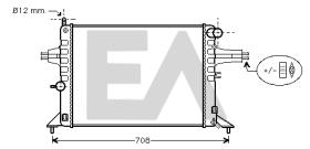 ElectroAuto 31R54103 - RADIADOR AGUA VAUXHALL