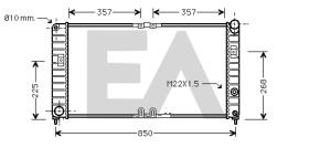 ElectroAuto 31R54104 - RADIADOR->APLICACION ORIGINAL OPEL