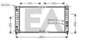 ElectroAuto 31R54106 - RADIADOR->APLICACION ORIGINAL OPEL