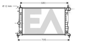 ElectroAuto 31R54108 - RADIADOR->APLICACION ORIGINAL OPEL