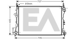 ElectroAuto 31R54113 - RADIADOR->APLICACION ORIGINAL OPEL