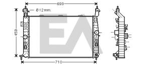 ElectroAuto 31R54115 - RADIADOR->APLICACION ORIGINAL OPEL