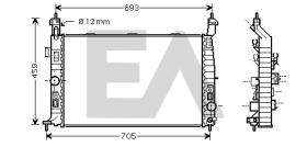 ElectroAuto 31R54117 - RADIADOR->APLICACION ORIGINAL OPEL