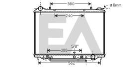 ElectroAuto 31R54118 - RADIADOR->APLICACION ORIGINAL OPEL