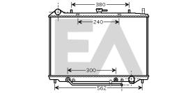 ElectroAuto 31R54121 - RADIADOR->APLICACION ORIGINAL OPEL