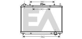 ElectroAuto 31R54122 - RADIADOR->APLICACION ORIGINAL OPEL