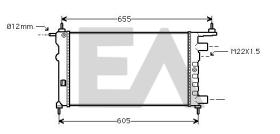 ElectroAuto 31R54185 - RADIADOR AGUA VAUXHALL