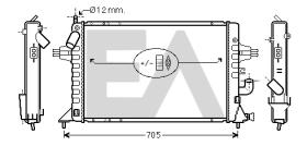 ElectroAuto 31R54189 - RADIADOR AGUA VAUXHALL