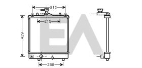 ElectroAuto 31R54196 - RADIADOR->APLICACION ORIGINAL OPEL