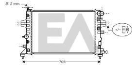 ElectroAuto 31R54199 - RADIADOR->APLICACION ORIGINAL OPEL