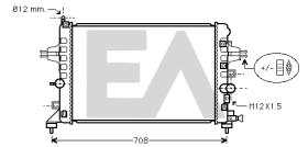 ElectroAuto 31R54200 - RADIADOR AGUA VAUXHALL