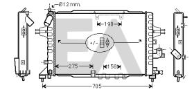 ElectroAuto 31R54202 - RADIADOR->APLICACION ORIGINAL OPEL